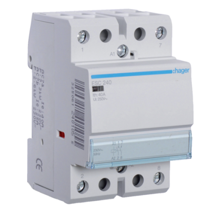 Контактор Hager 40A 2НО 230/240В, 50Гц
